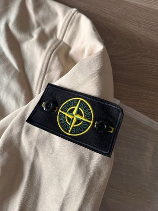Sudadera Stone Island Media Cremallera Beige