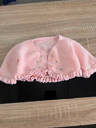 Chaqueta bebé 1-3 meses rosa