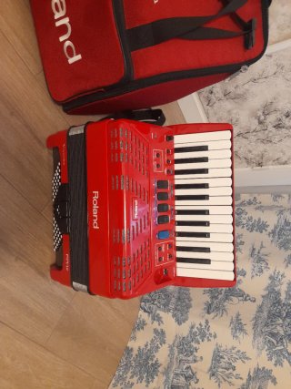 Acordeón Roland FR-X1 con funda