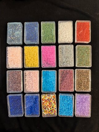 Caja cuentas/abalorios para manualidades/bisuteria