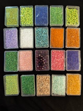 Caja cuentas/abalorios para manualidades/bisuteria