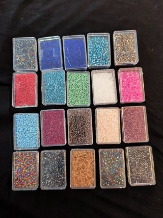 Caja cuentas/abalorios para manualidades/bisuteria