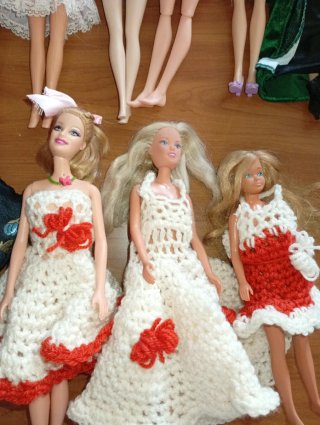 Lotto Bambole Barbie e borsa orientale