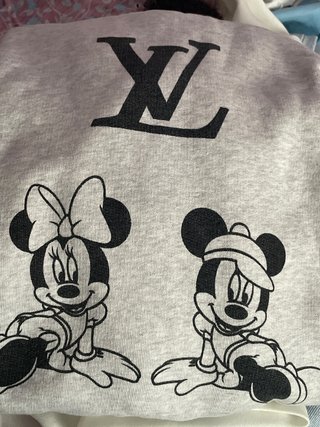 Sudadera Louis Vuitton Gris Mickey Minnie