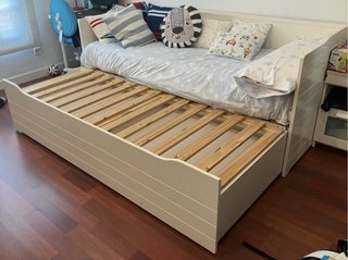 Cama nido IKEA Bygland + 2 colchones IKEA Morgedal