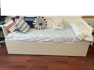 Cama nido IKEA Bygland + 2 colchones IKEA Morgedal