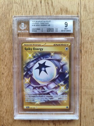 Carta Pokémon Spiky Energy JTG 190 Journey BGS 9