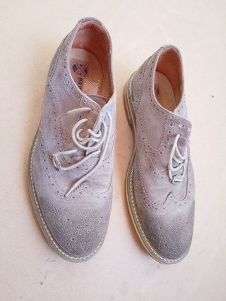 Scarpe Oxford Brimarts grigio 40 camoscio pelle