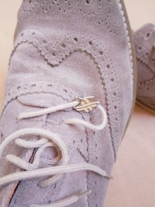 Scarpe Oxford Brimarts grigio 40 camoscio pelle