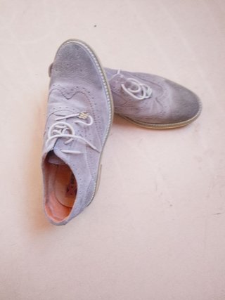 Scarpe Oxford Brimarts grigio 40 camoscio pelle