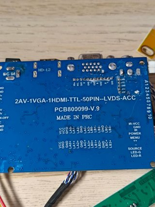 Controladora pantalla LCD PCB800099-V.9 HDMI + VGA