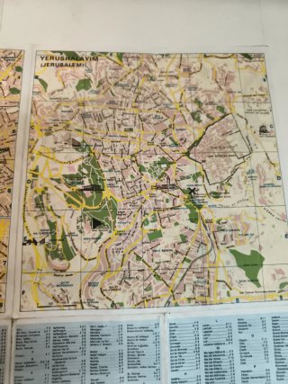 Mapa de Israel 1998