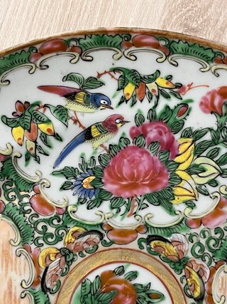 Plato porcelana china Cantón