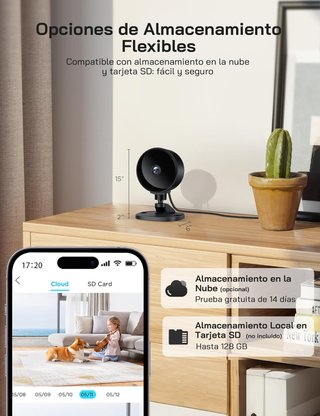 Cámaras Vigilancia WiFi 1080P Alexa [PRECINTADO]