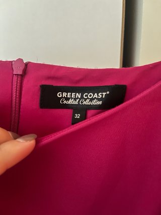Vestido fiesta/cocktail fucsia Green Coast T32