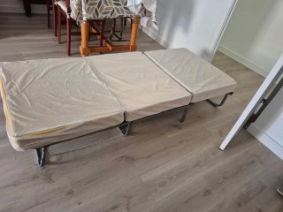 Puf Cama Plegable Rojo