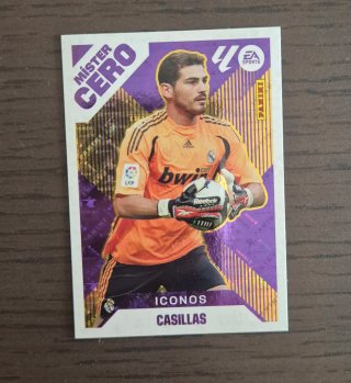 Cromo Mister Cero Iker Casillas Panini