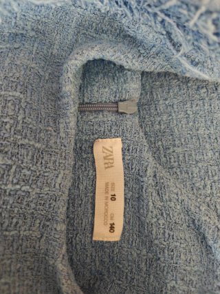 Vestido Zara Niña 8-10 Años Azul