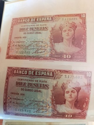 Album Billetes de España
