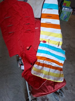 Carrito Maclaren Quest Rojo + fundas