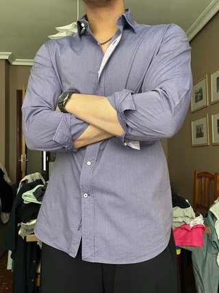 Camisa Massimo Dutti Azul Talla L