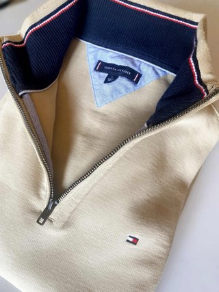 Jersey Tommy beige talla M