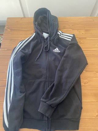 Sudadera Adidas Negra con Cremallera