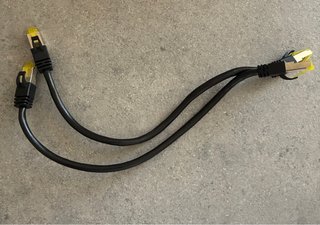2 x Cavo Ethernet 25 cm nero WD Plus