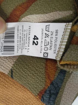 Blusón estampado mujer caqui