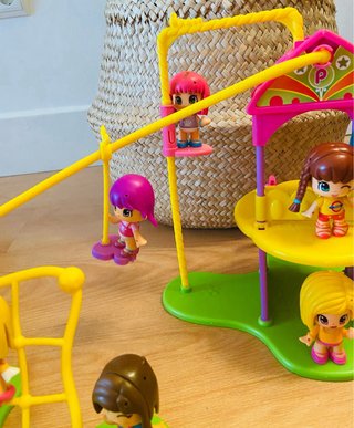 Pin y Pon Parque Infantil + 24 Figuras,accesorios