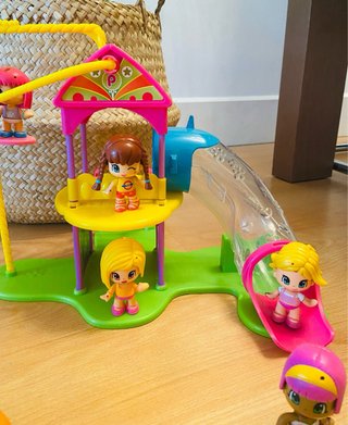 Pin y Pon Parque Infantil + 24 Figuras,accesorios