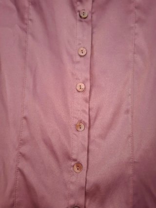 Blusa satén rosa palo con corbata a  juego