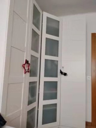 Armario esquinero Ikea puertas cristal