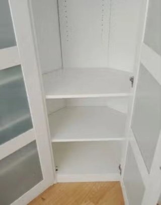 Armario esquinero Ikea puertas cristal
