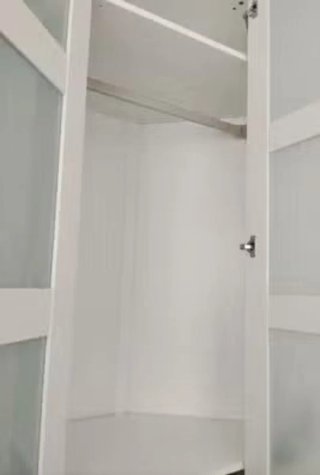Armario esquinero Ikea puertas cristal