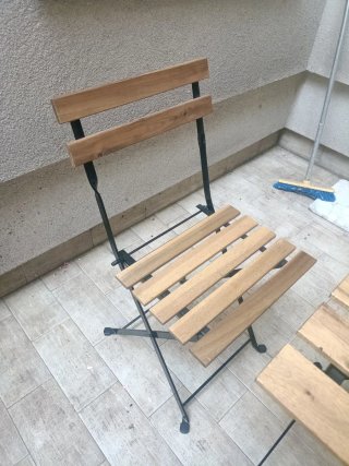 Mesa y Sillas Plegables Balcón
