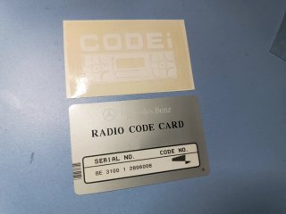 Tarjeta Código Radio Mercedes-Benz Becker