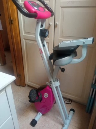 Bicicleta Estática Rosa