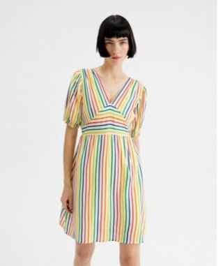 Vestido rayas Compañía Fantástica Talla S