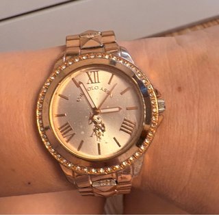 Reloj U.S. Polo Assn. Oro Rosa con Cristales