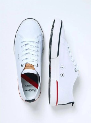 Zapatillas Pepe Jeans Blancas y Rojas nuevas