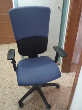 Silla de oficina azul moya bouna