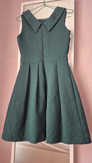 Vestido de paño verde
