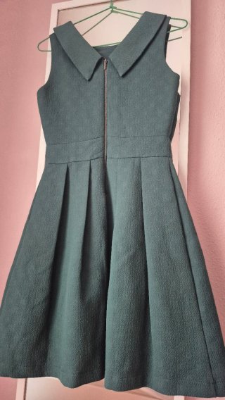 Vestido de paño verde