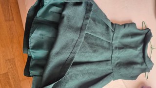 Vestido de paño verde