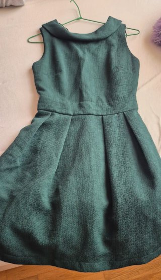 Vestido de paño verde
