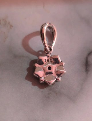 Pulsera estilo Pandora flores rosas
