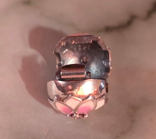 Pulsera estilo Pandora flores rosas