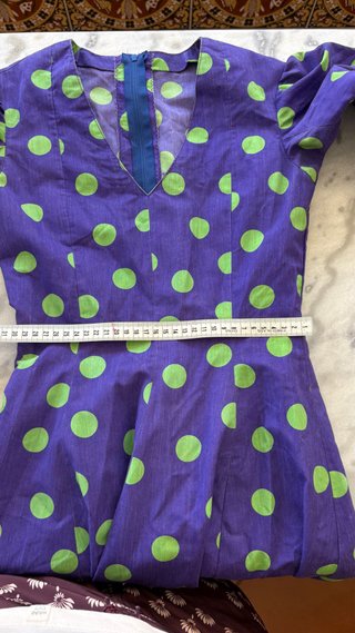 Vestido de Flamenca Morado y Verde