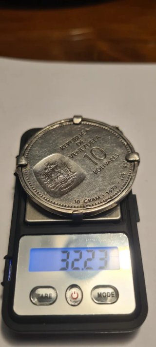 Moneda 10 Bolívares Plata Simón Bolívar 1873-1973